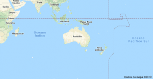 Austrália - Mapa - Onde fica Localização da Austrália com mapa.