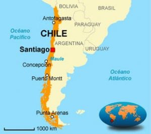 Chile - Onde fica Chile - Onde fica - Mapa de localização do Chile na América do Sul