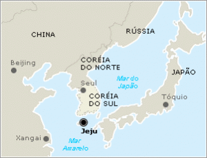 Jeju - Onde fica Jeju - Coreia do Sul - Onde fica - Mapa de localização.