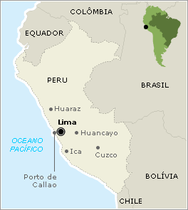 Lima - Peru - Onde fica Lima - Peru - Onde fica - Mapa da localização.