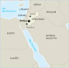 Petra - Onde fica ? Petra - Onde fica ?- Mapa de localização - Jordânia - Sítio arqueológico de Petra