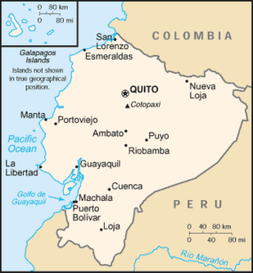 Quito - Equador - Onde fica Quito - Equador - Onde fica - Mapa de localização.