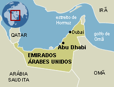 Abu Dhabi - Onde fica Abu Dhabi - Onde fica - Mapa de localização.