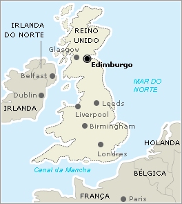Edimburgo - Onde fica Edimburgo - Onde fica