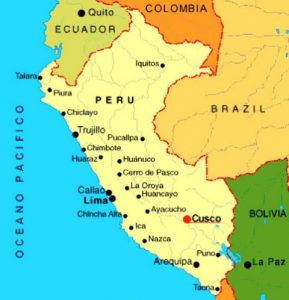 Peru - Onde fica Peru - Onde fica - Mapa de localização do Peru com suas cidades.