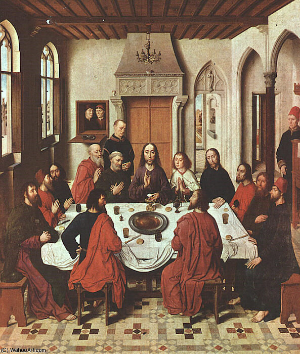 A última Ceia de Dieric Bouts A última Ceia de Dieric Bouts