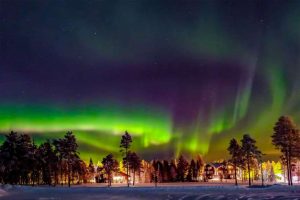 Um espetacular show de luzes naturais - Papai Noel - Lapônia